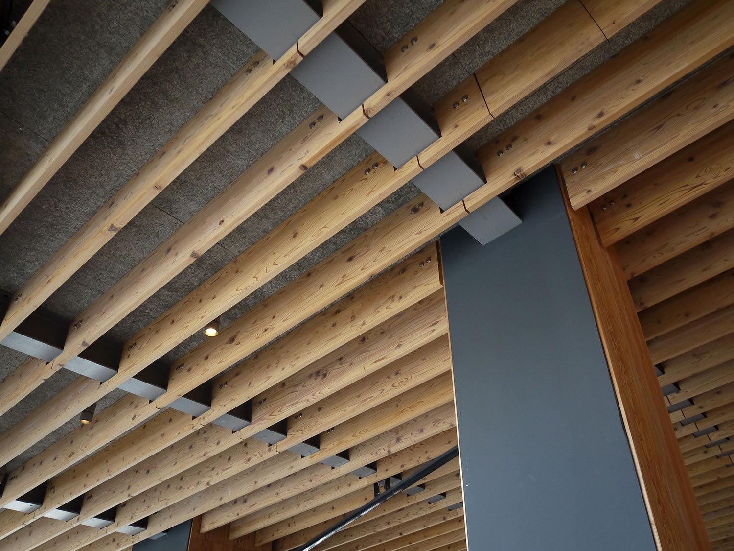 Exposed Ceiling Beams During Renovation In-Progress